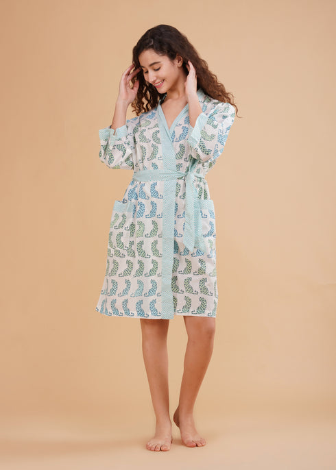 Women's Robe Jawai Leopard